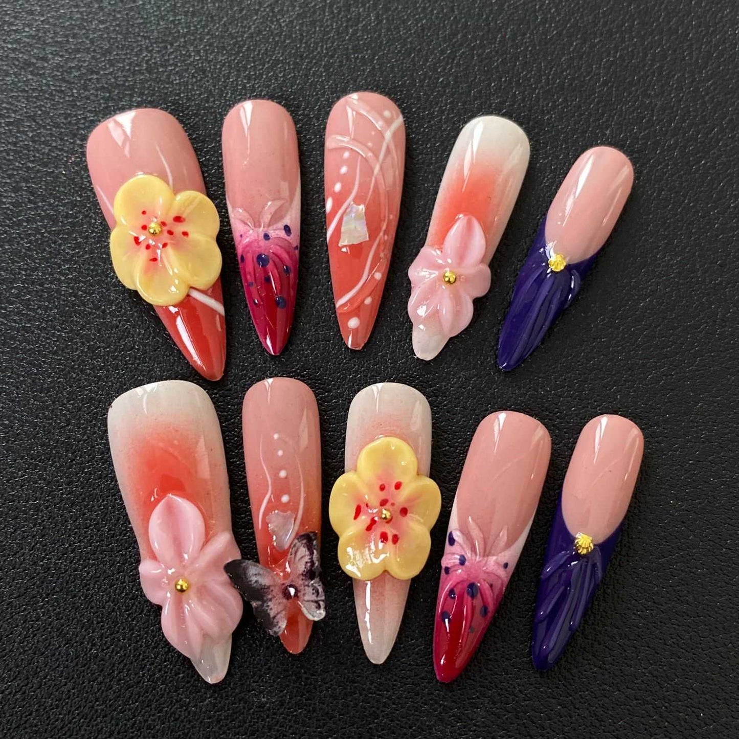 3D press on nails #19