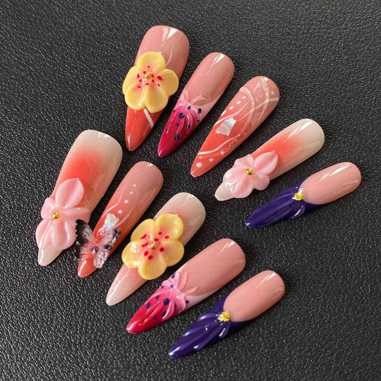 3D press on nails #19