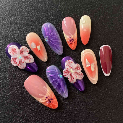 3D press on nails #18